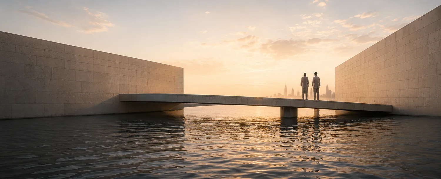 International outlook bridge between institutional environments